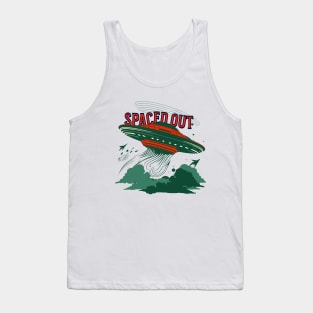 Extraterrestrial Encounter | Spaced Out UFO T-Shirt Design Tank Top